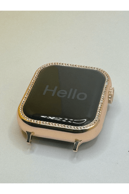 SMARTWATCH Golden & Pink strap ,hd display Smartwatch  (Gold Strap, Free Size)