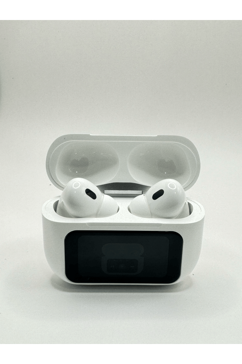 Airpods Pro WITH Display,ANC-ENC,Bluethooth V5.4 Bluetooth  (White, Gaming, True Wireless)